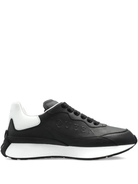Alexander McQueen leather logo trainers