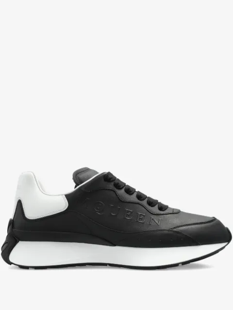Alexander McQueen leather logo trainers