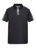 Versace Jeans Couture baroque-print polo shirt - Black