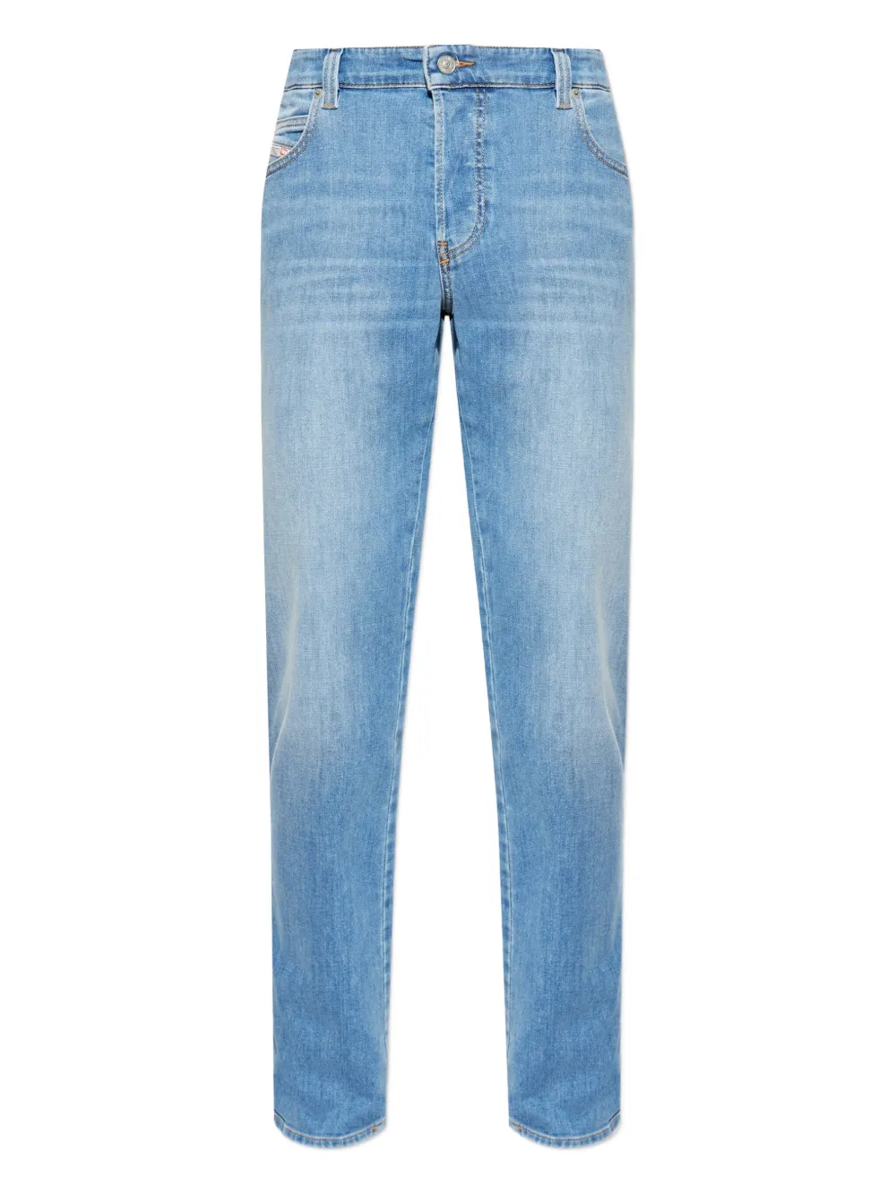 Diesel D-Vyl jeans met logopatch Blauw