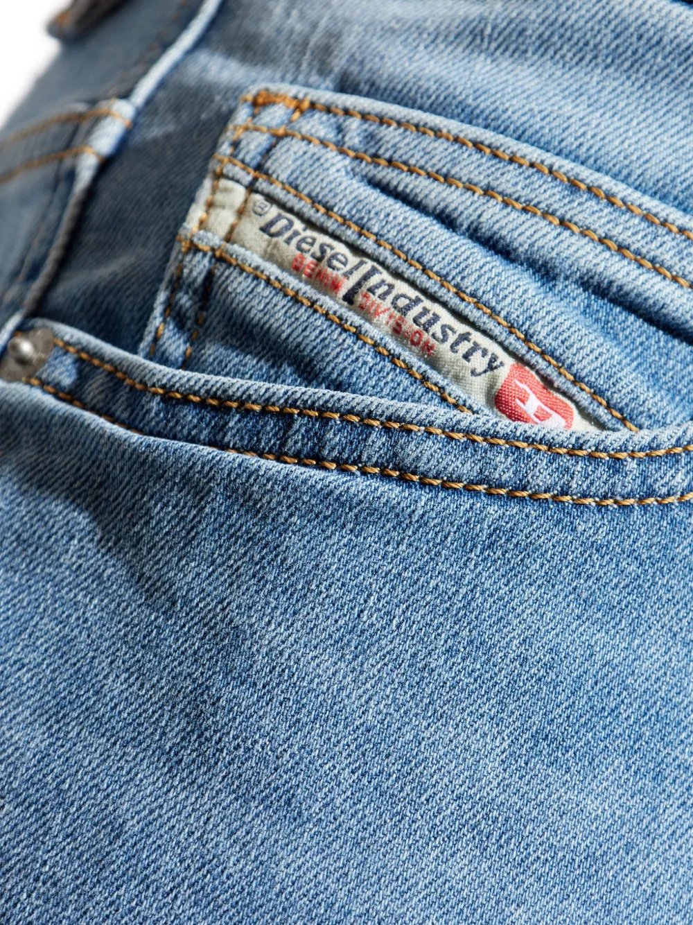 Diesel D-Vyl jeans met logopatch Blauw