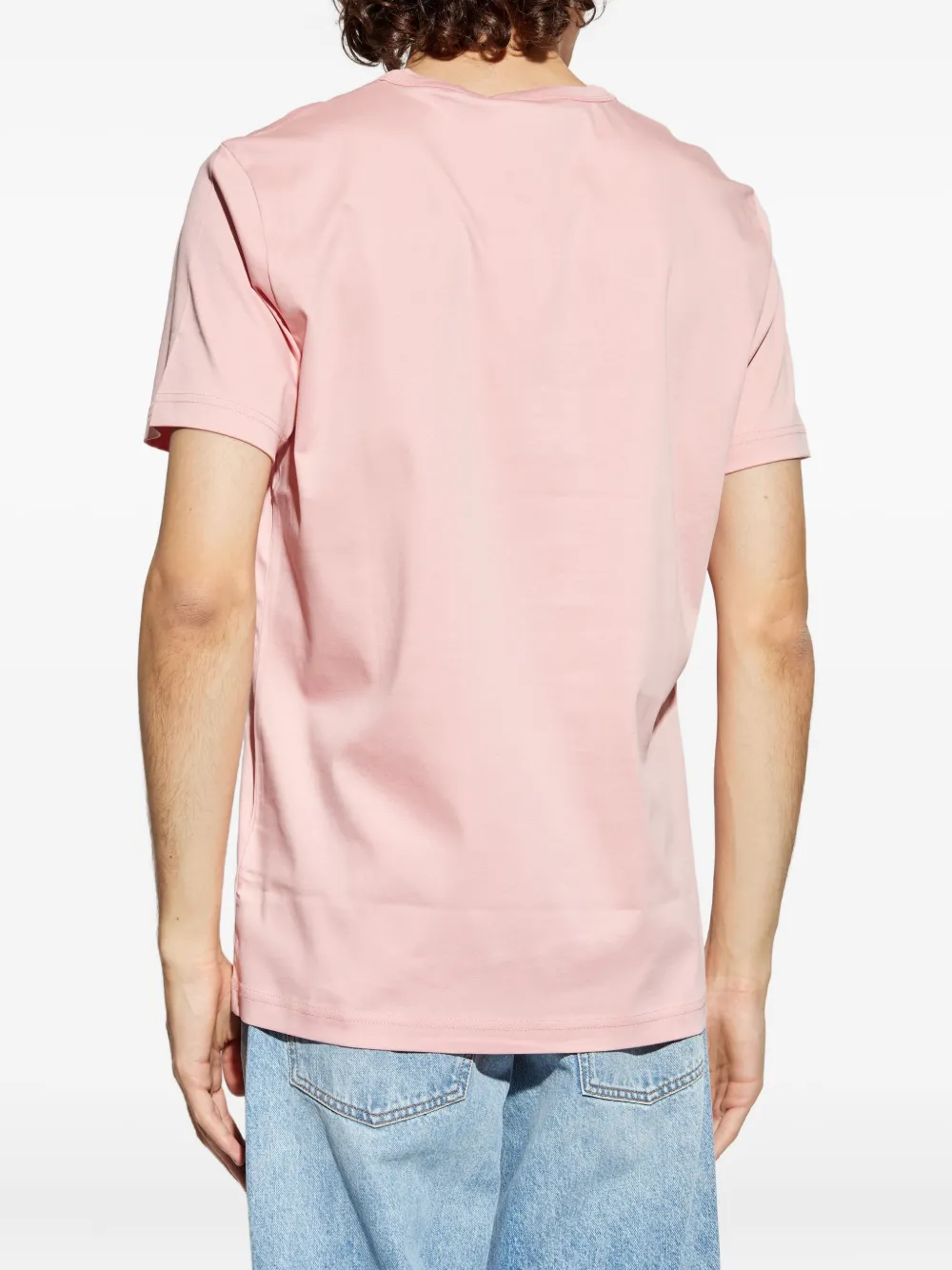 Diesel T-Miegor-K77 logo-patch cotton T-shirt Roze