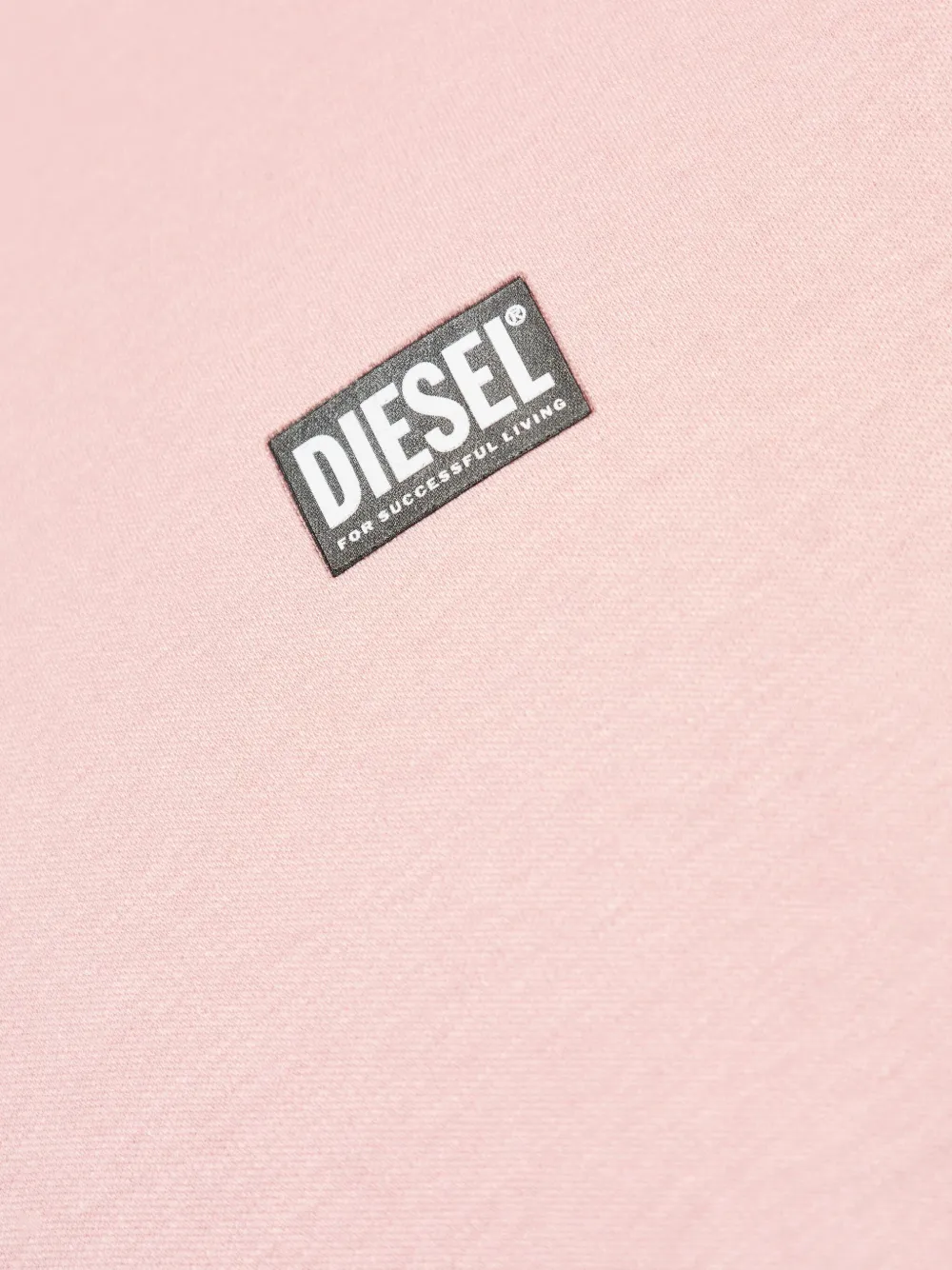 Diesel T-Miegor-K77 logo-patch cotton T-shirt Roze
