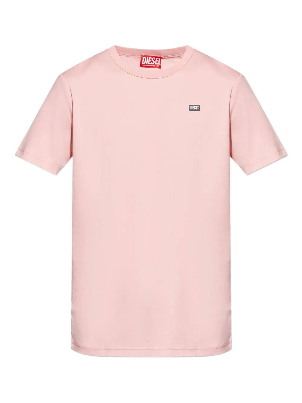 Diesel T-Miegor-K77 logo-patch cotton T-shirt Roze