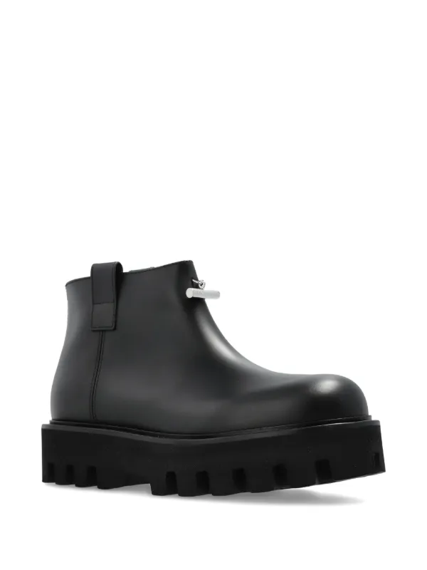 Alexander McQueen zip-fastening lug-sole Boots | Black | FARFETCH IN