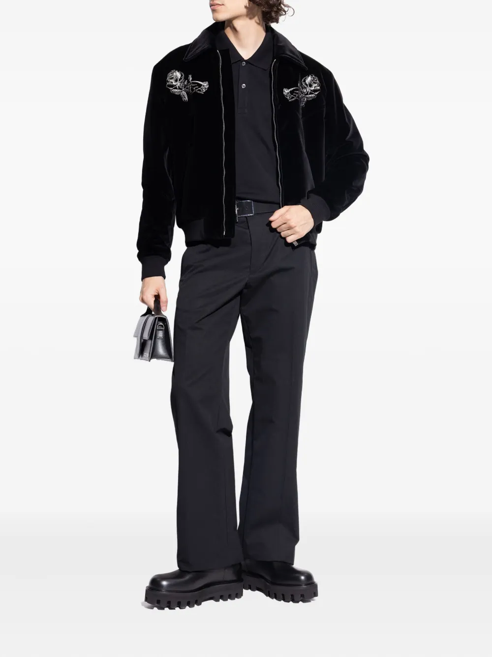 Alexander McQueen zip-fastening lug-sole boots Black