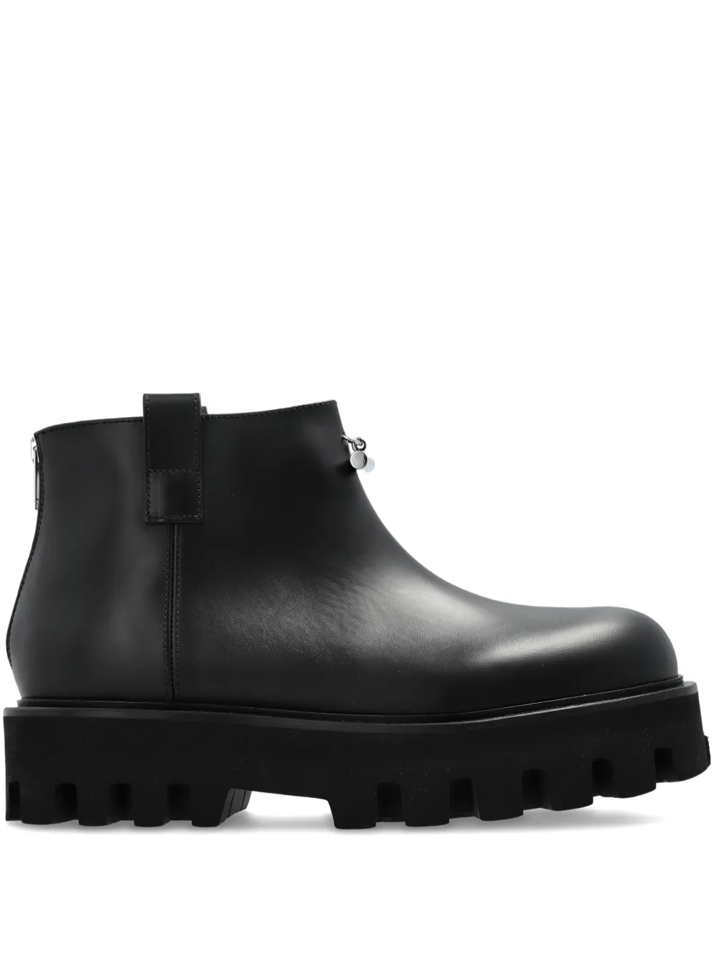 Alexander McQueen zip-fastening lug-sole boots Black