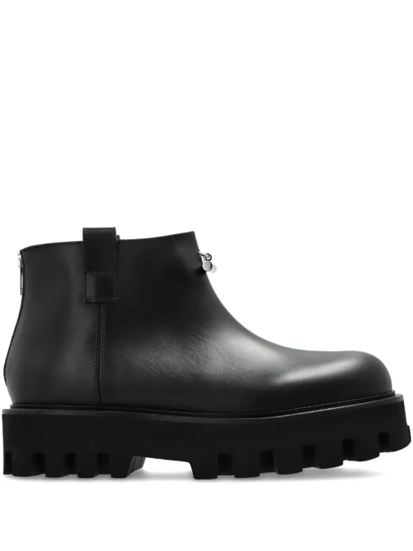 Alexander Mcqeen レザーブーツ Alexander McQueen Tread Slick Leather Boots | Black | FARFETCH