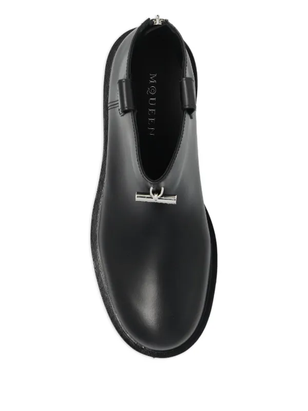Alexander McQueen zip-fastening lug-sole Boots | Black  display picture 1