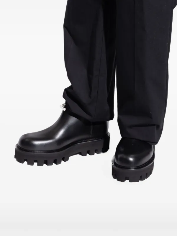 Alexander McQueen zip-fastening lug-sole Boots | Black  display picture 3
