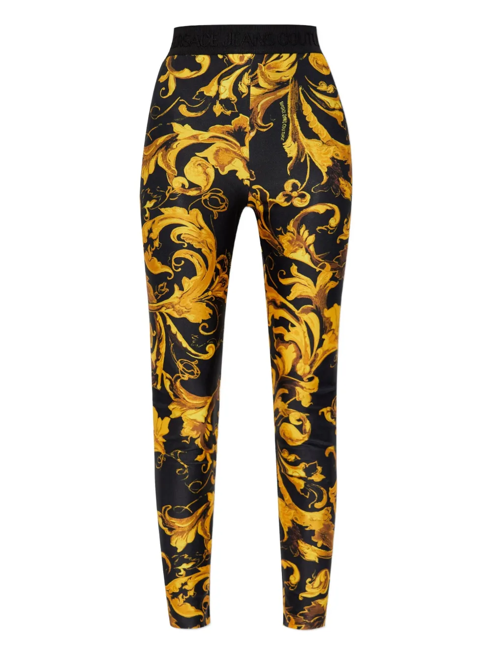 Versace Jeans Couture Barocco-print leggings Zwart