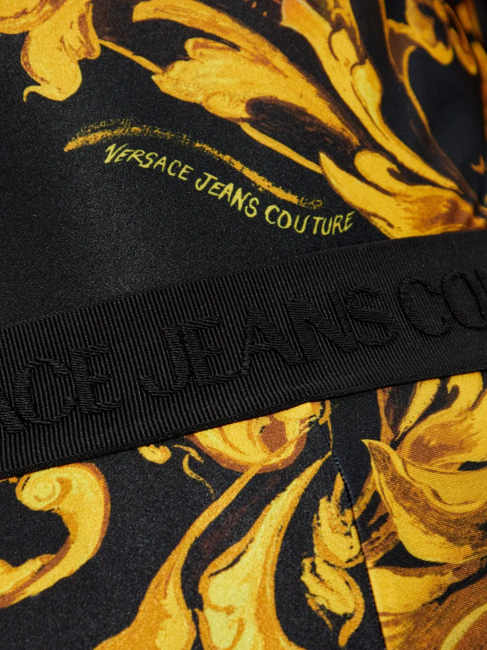 Versace Jeans Couture Barocco-print leggings Zwart