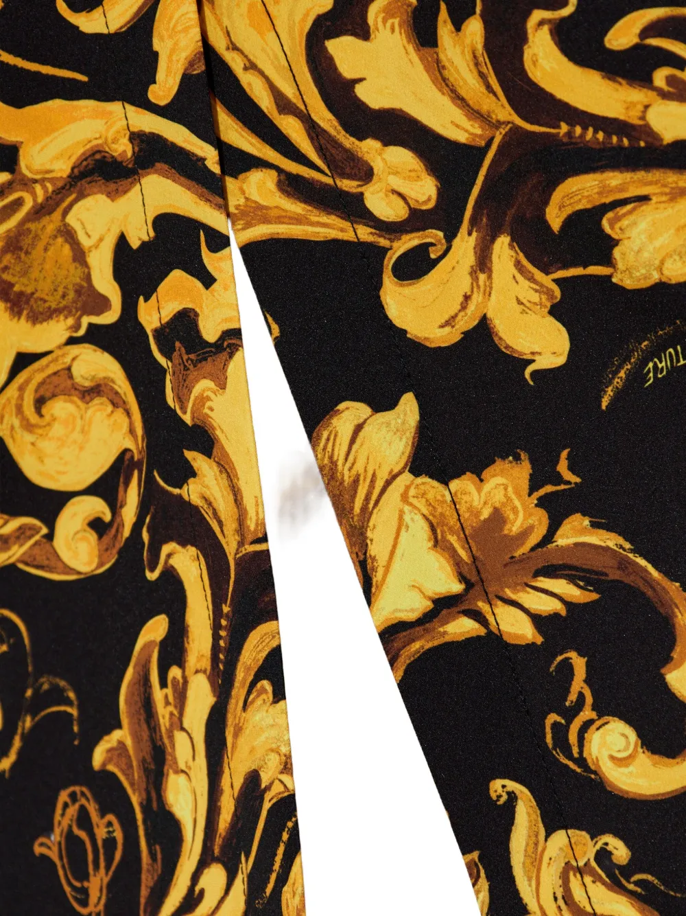 Versace Jeans Couture Barocco-print midi skirt Zwart