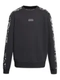 Versace Jeans Couture baroque-print panelled sweatshirt - Black
