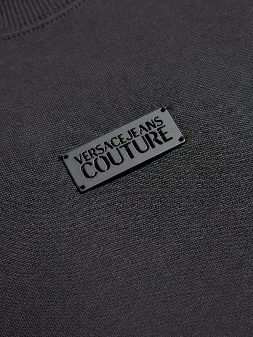 Versace Jeans Couture Sweater met barokprintne vlakken Zwart