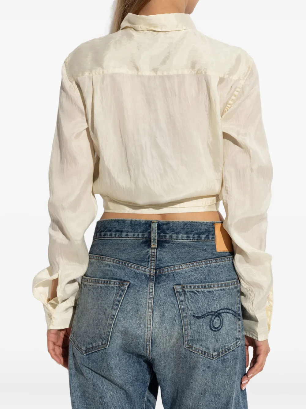 R13 long-sleeve shirt Beige