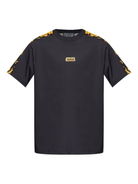 Versace Jeans Couture baroque-print logo-plaque t-shirt