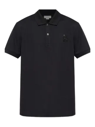 Alexander McQueen デコラティブ ポロシャツ | ブラック | FARFETCH JP