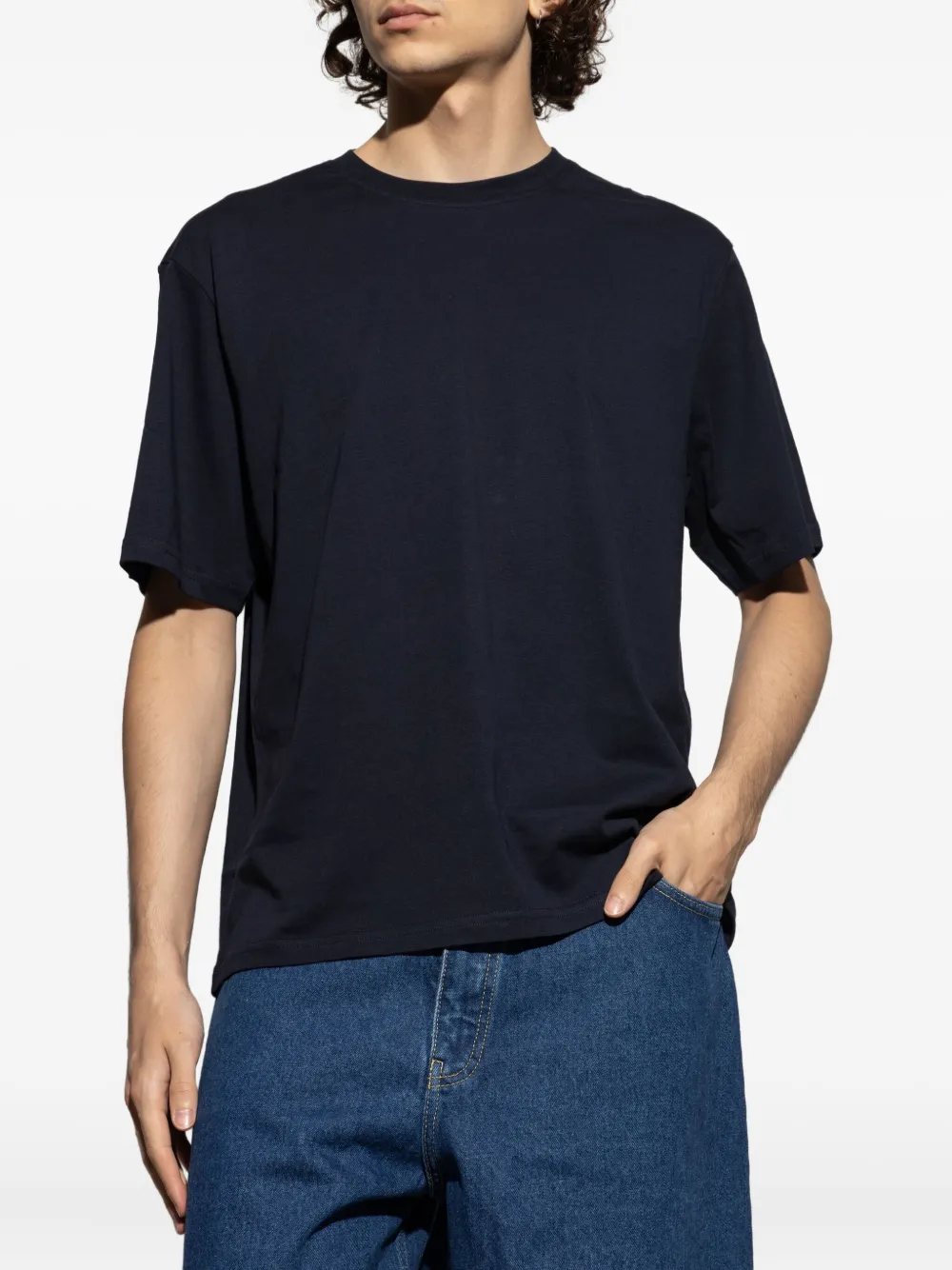 Studio Nicholson Bric short-sleeve crew-neck T-shirt Blauw