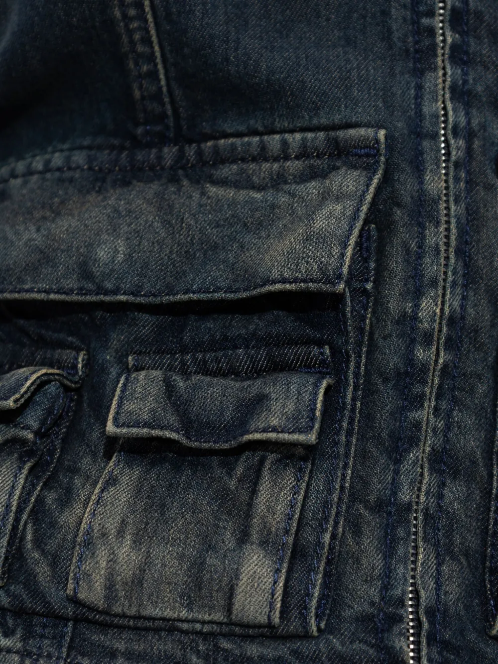 Diesel De-Mellis-S top met klepzak en rits Zwart