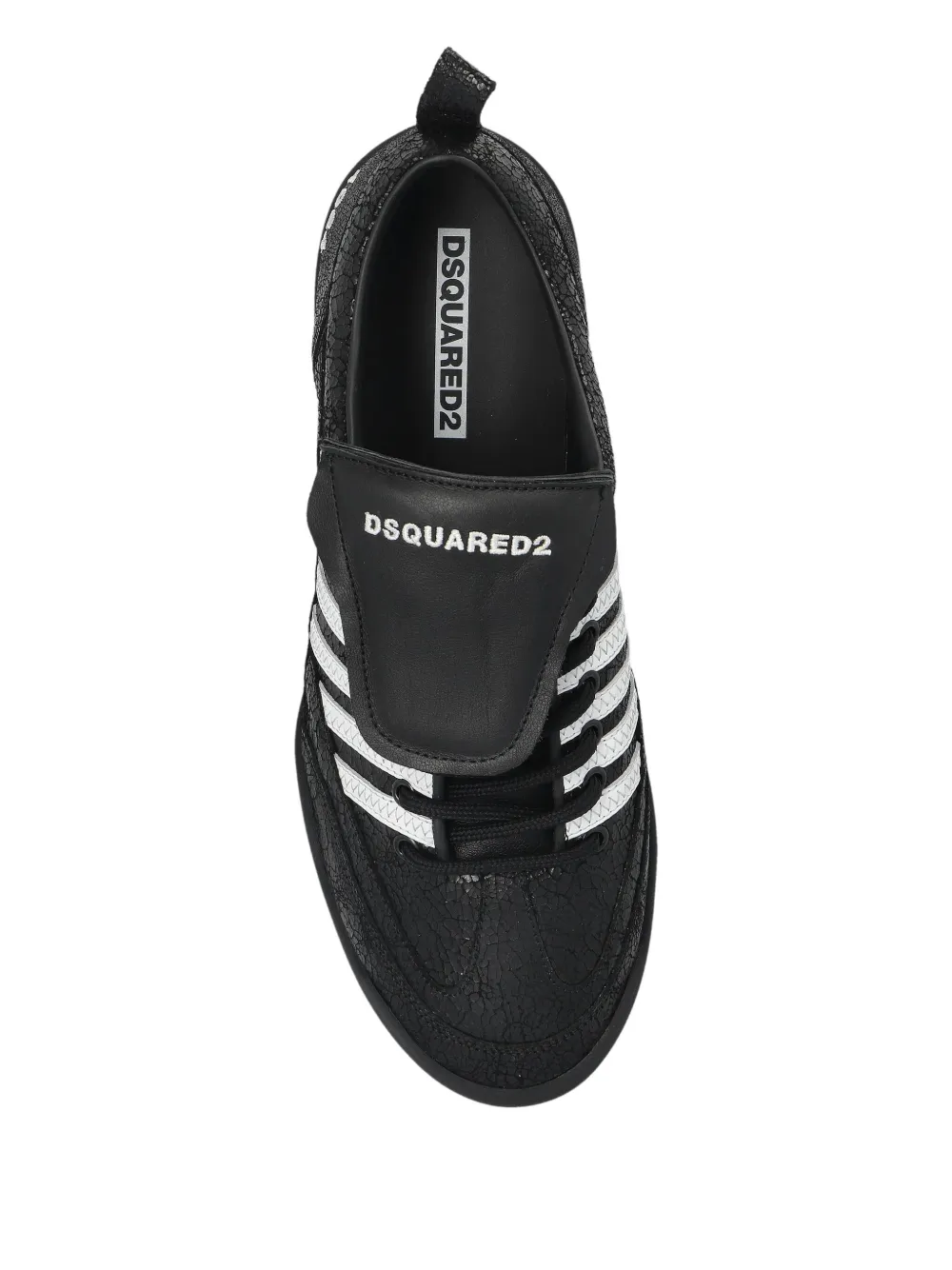 Dsquared2 Round Toe Low Top Lace-up Sneakers