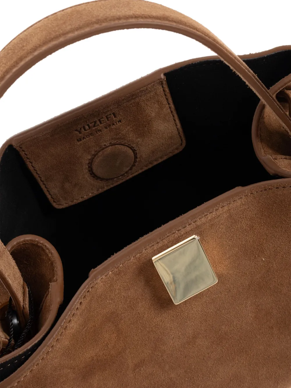 Yuzefi Gyoza suede cross body bag Bruin