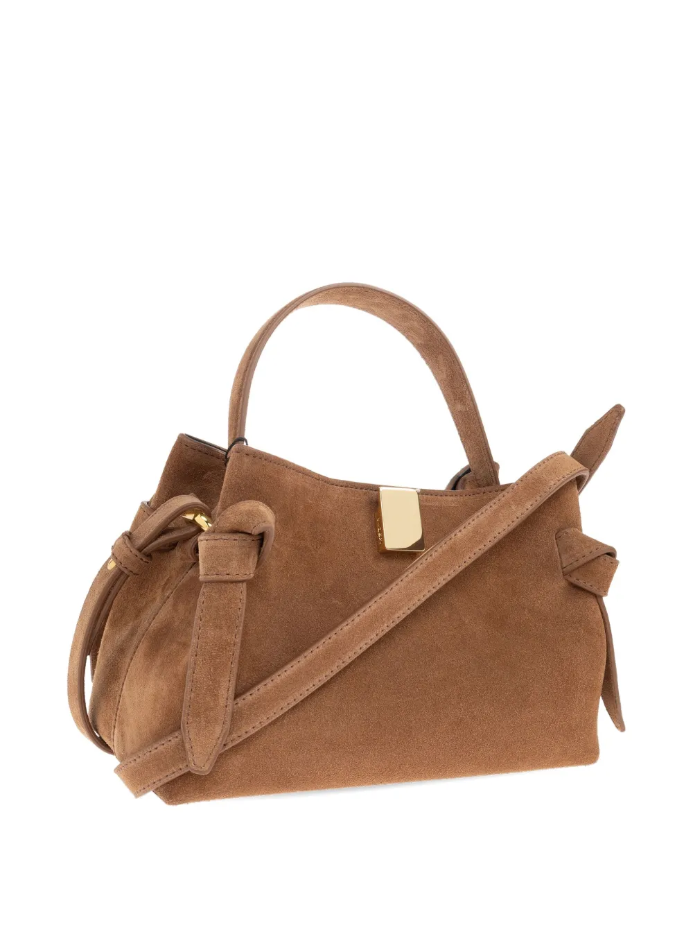 Yuzefi Gyoza suede cross body bag Bruin