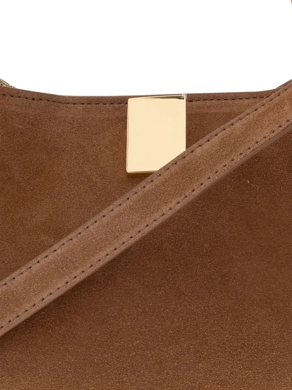 Yuzefi Gyoza suede cross body bag Bruin