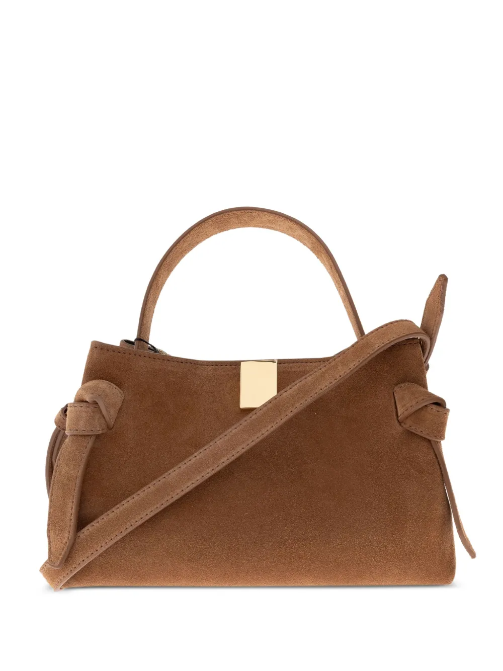Gyoza suede cross body bag