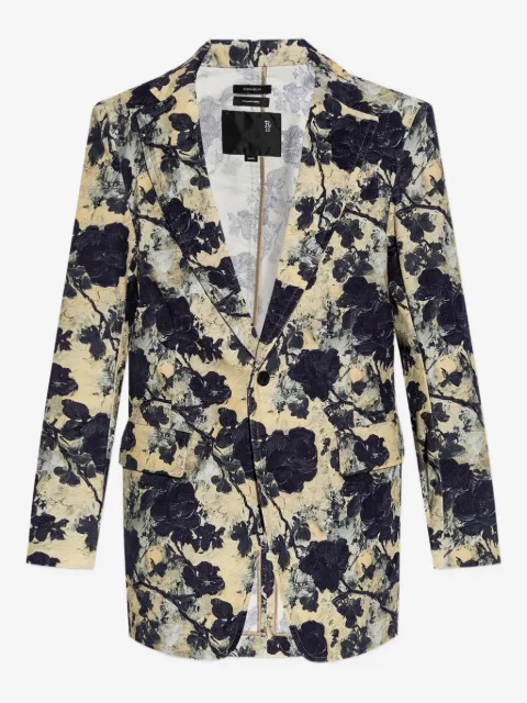 R13 floral-print single-breasted blazer