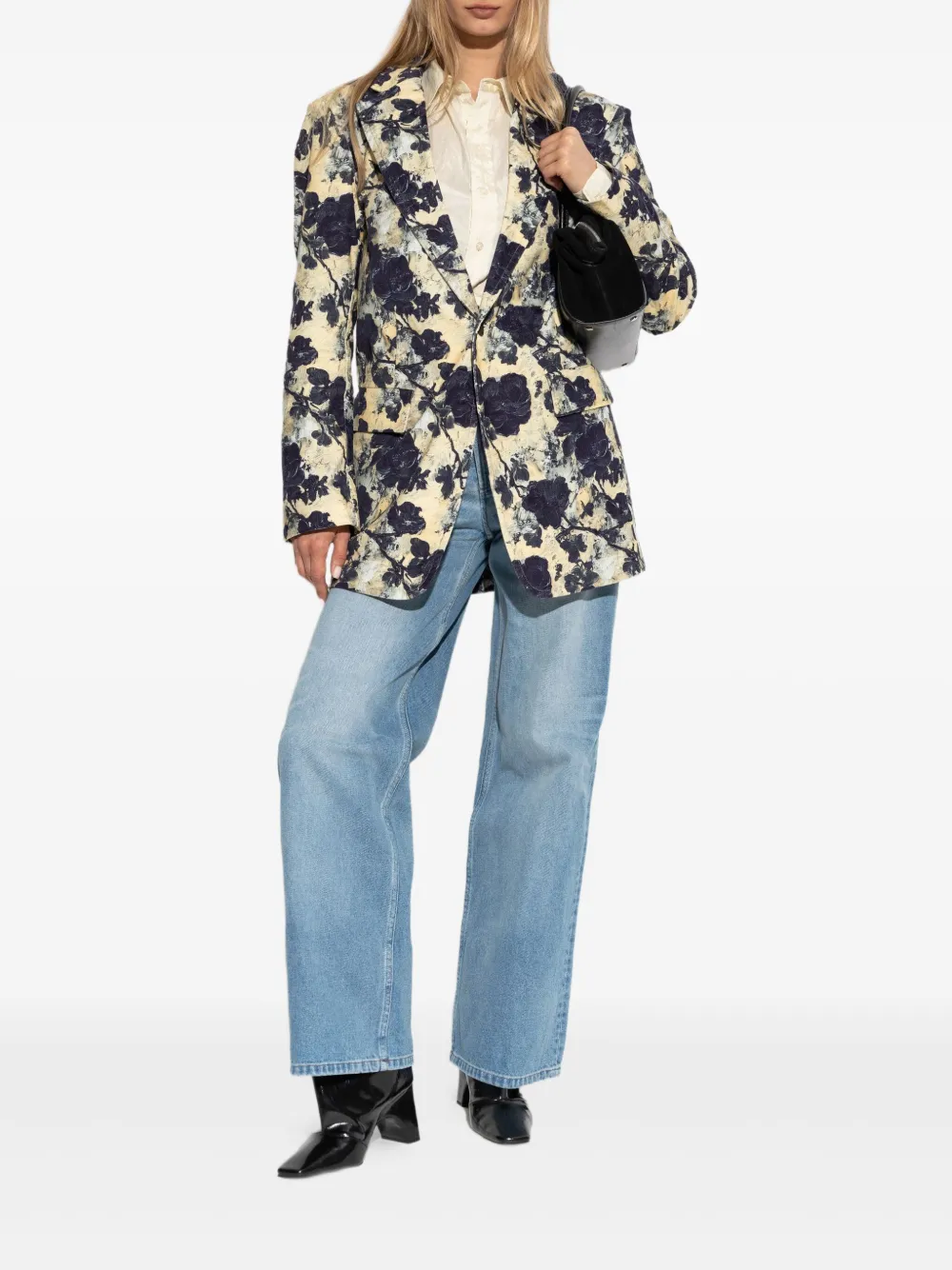 R13 Blazer floral com abotoamento simples | Blazer | Image 2
