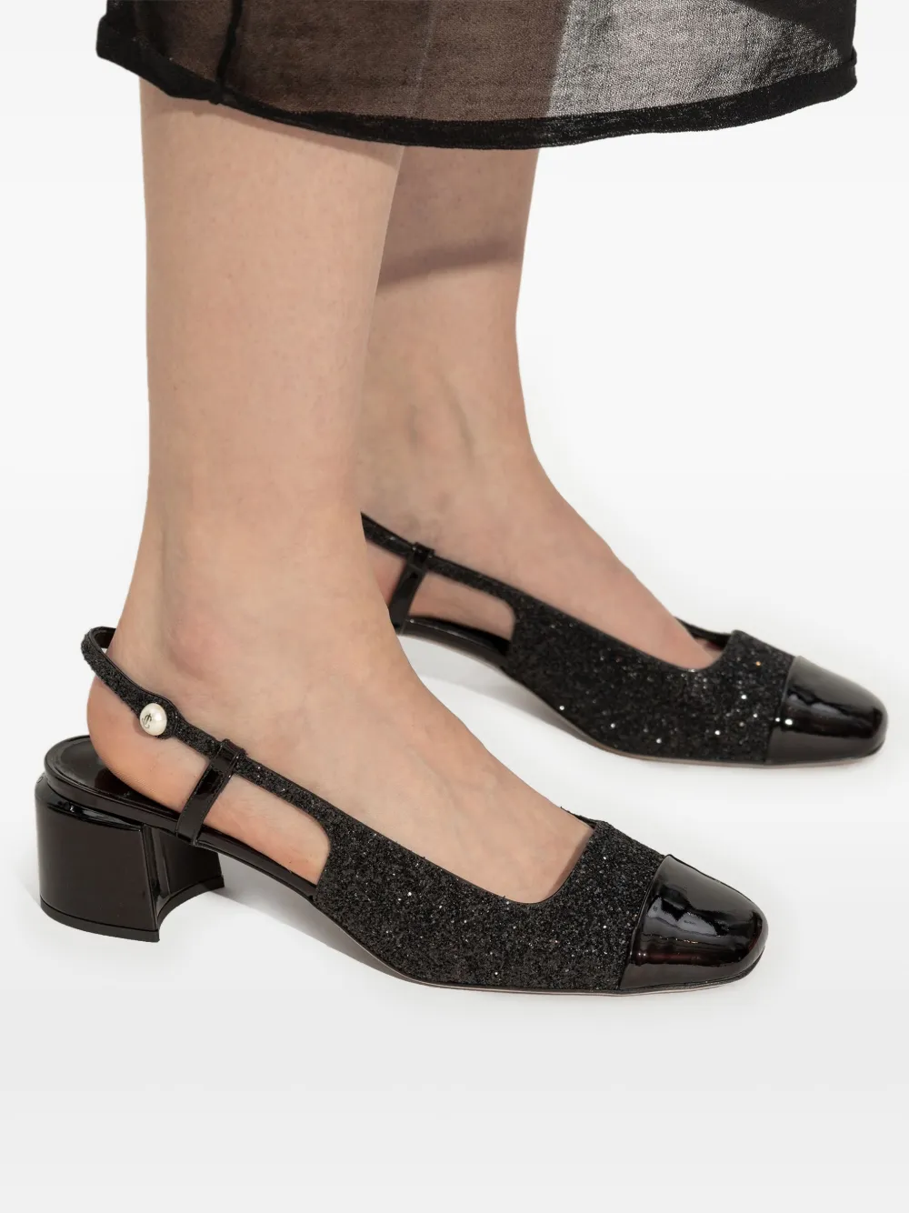 Jimmy Choo 55mm Elisa sling-back pumps Black