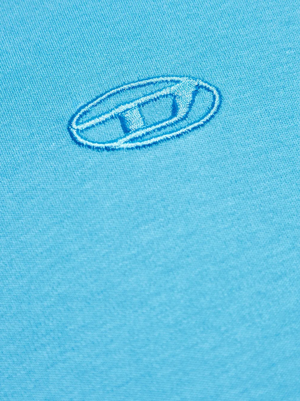 Diesel T-Adjust-Slits T-shirt met geborduurd logo Blauw