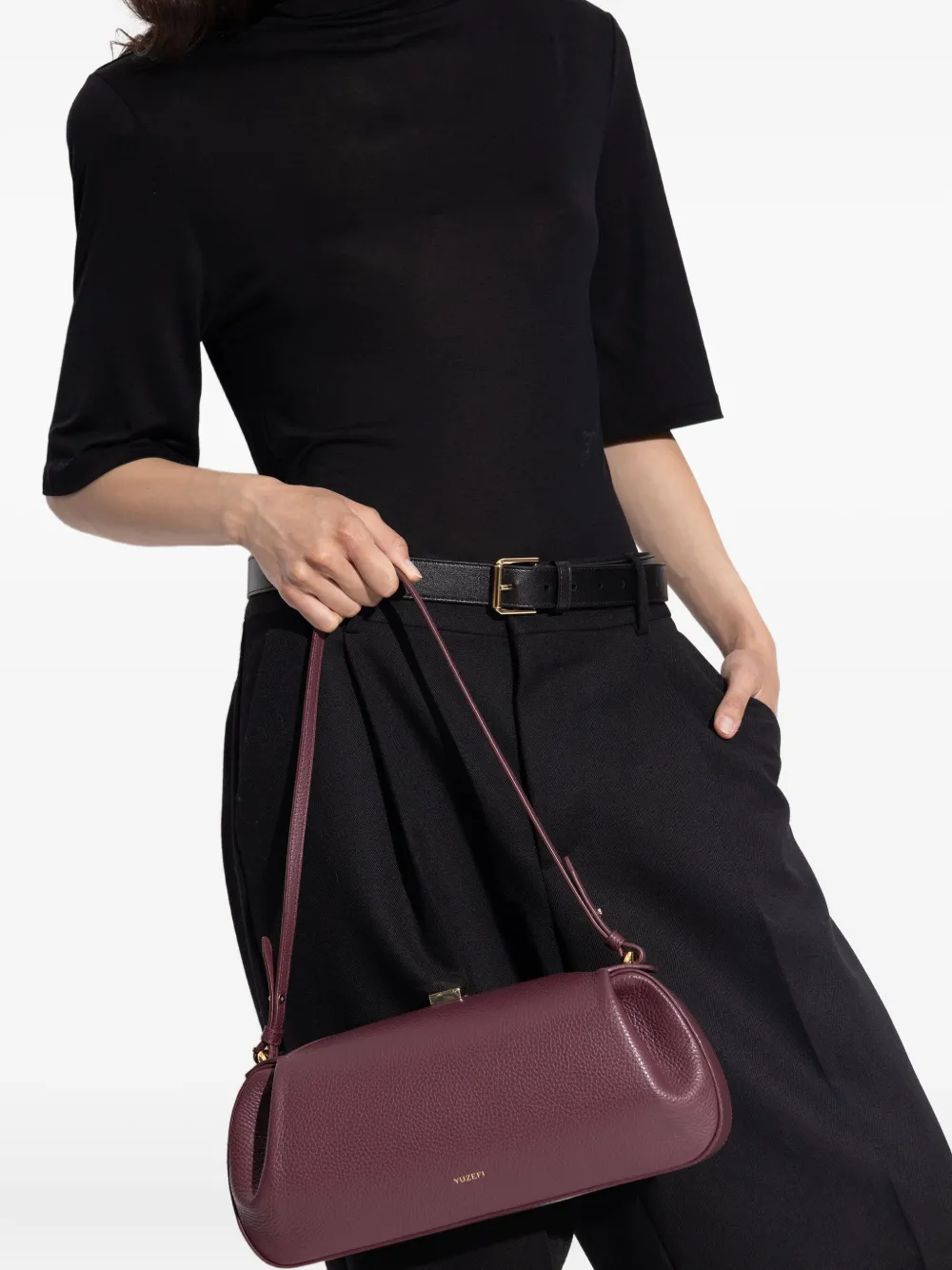 Yuzefi Oyster leather shoulder bag Rood