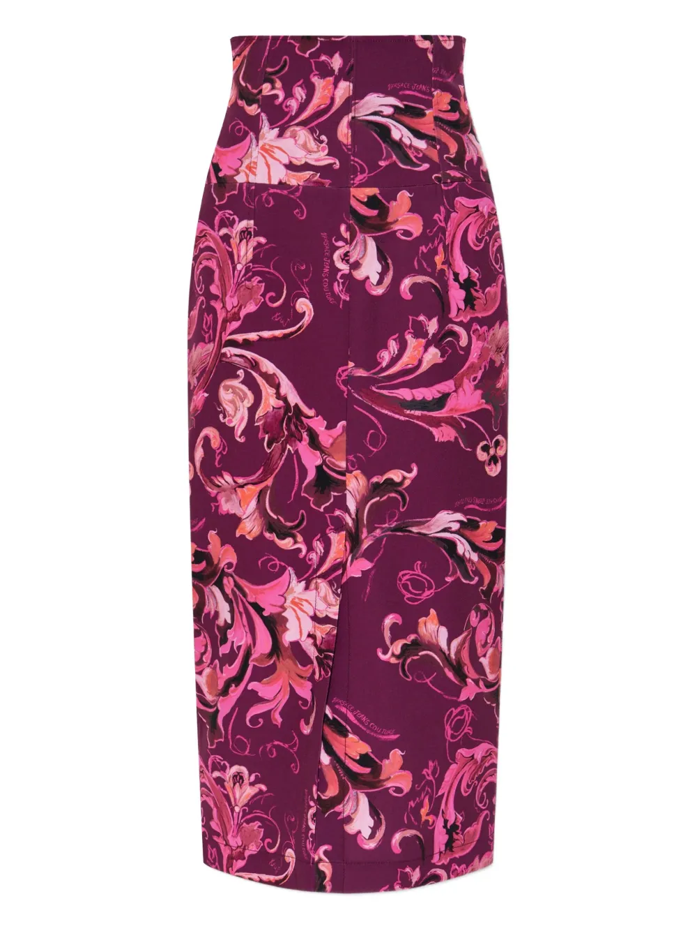 Versace Jeans Couture floral-print midi skirt 317 PINK