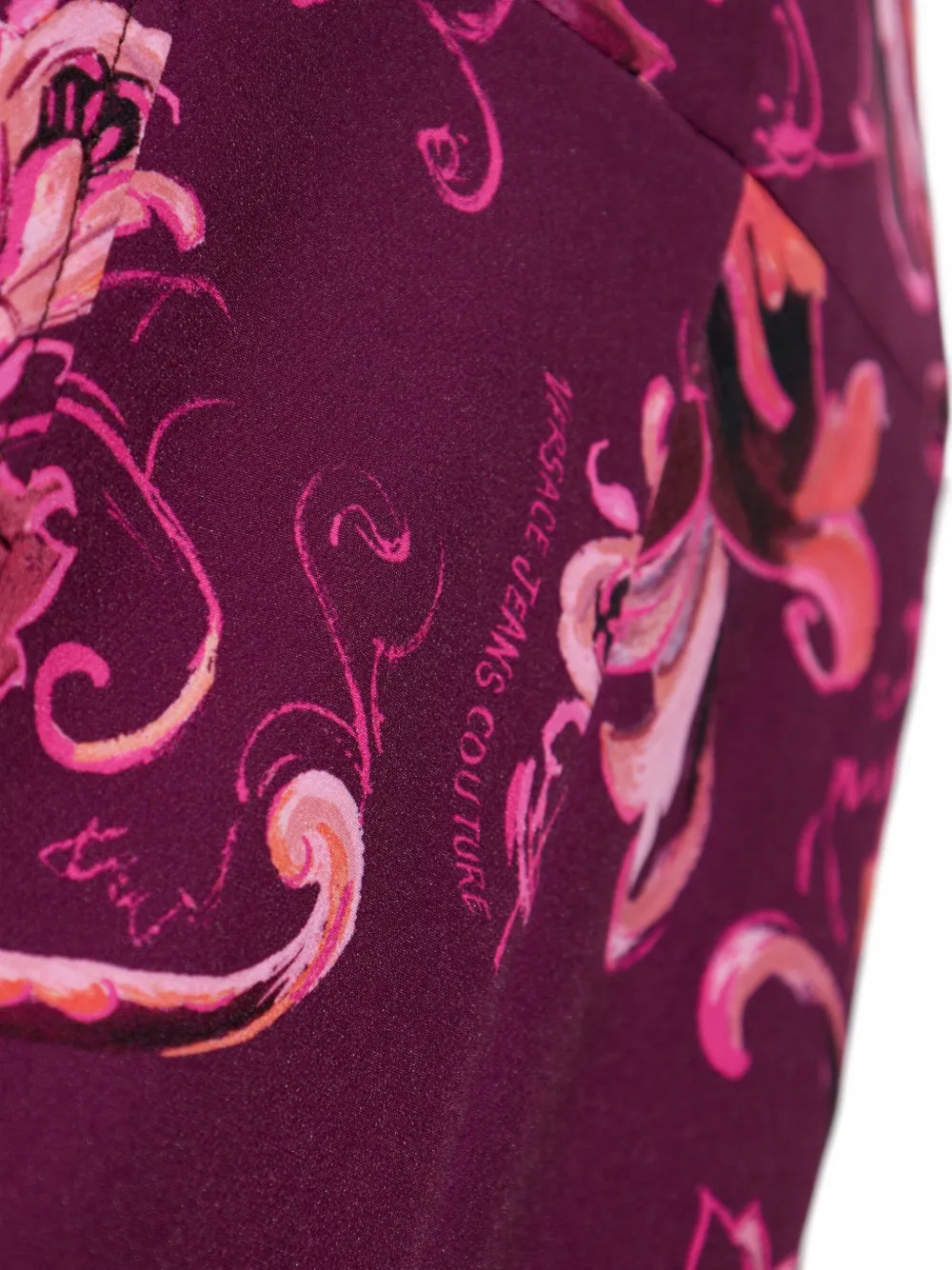 Versace Jeans Couture floral-print midi skirt 317 PINK