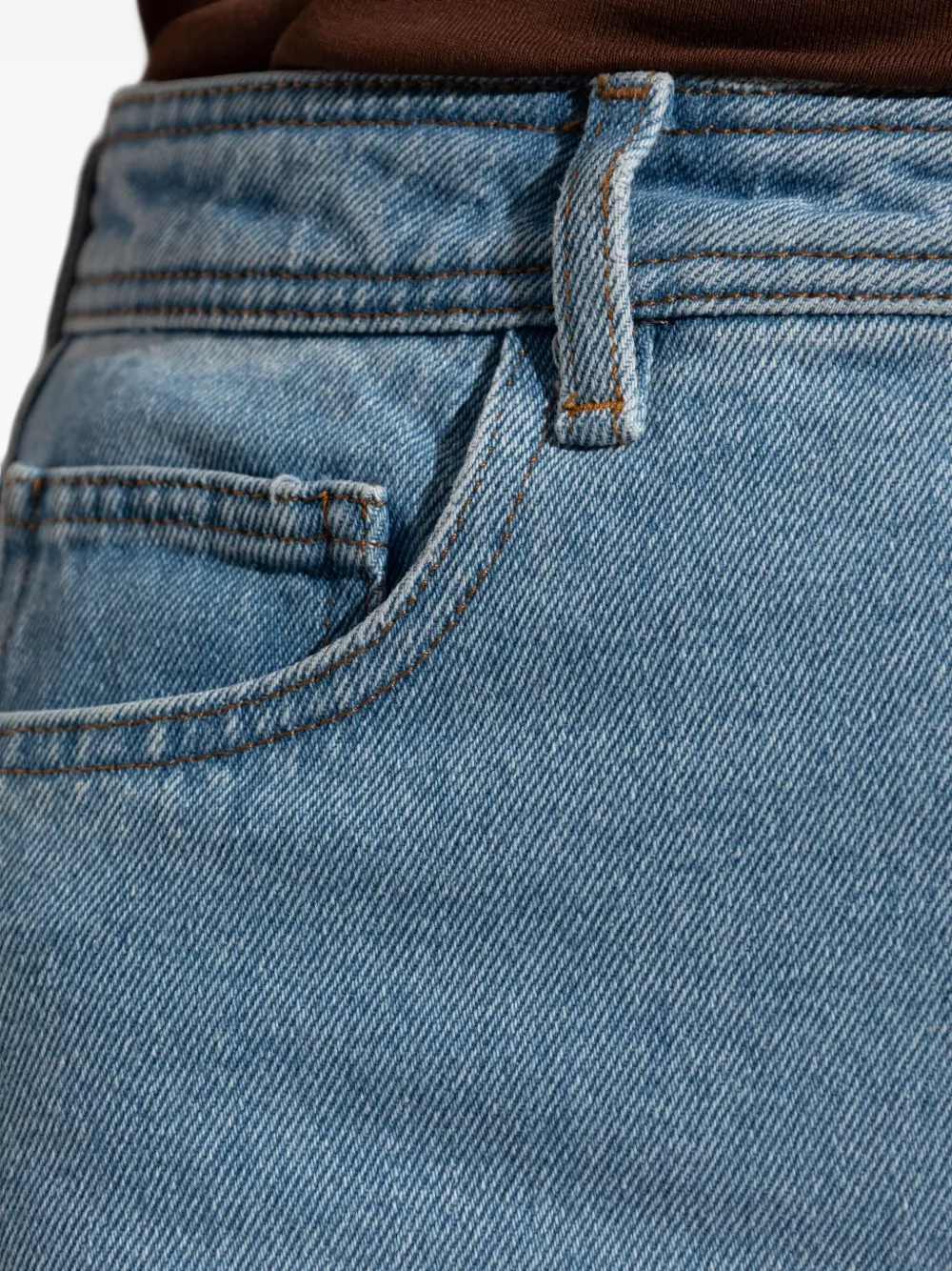 Apc Front-slit Denim Skirt In Blue