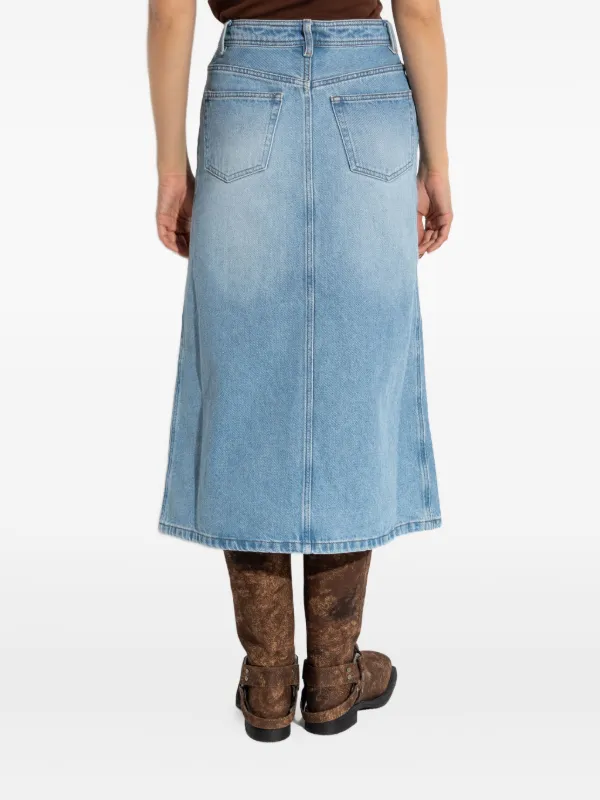 A.P.C. デニム スカート A.P.C. スリット デニムスカート | ブルー | FARFETCH JP