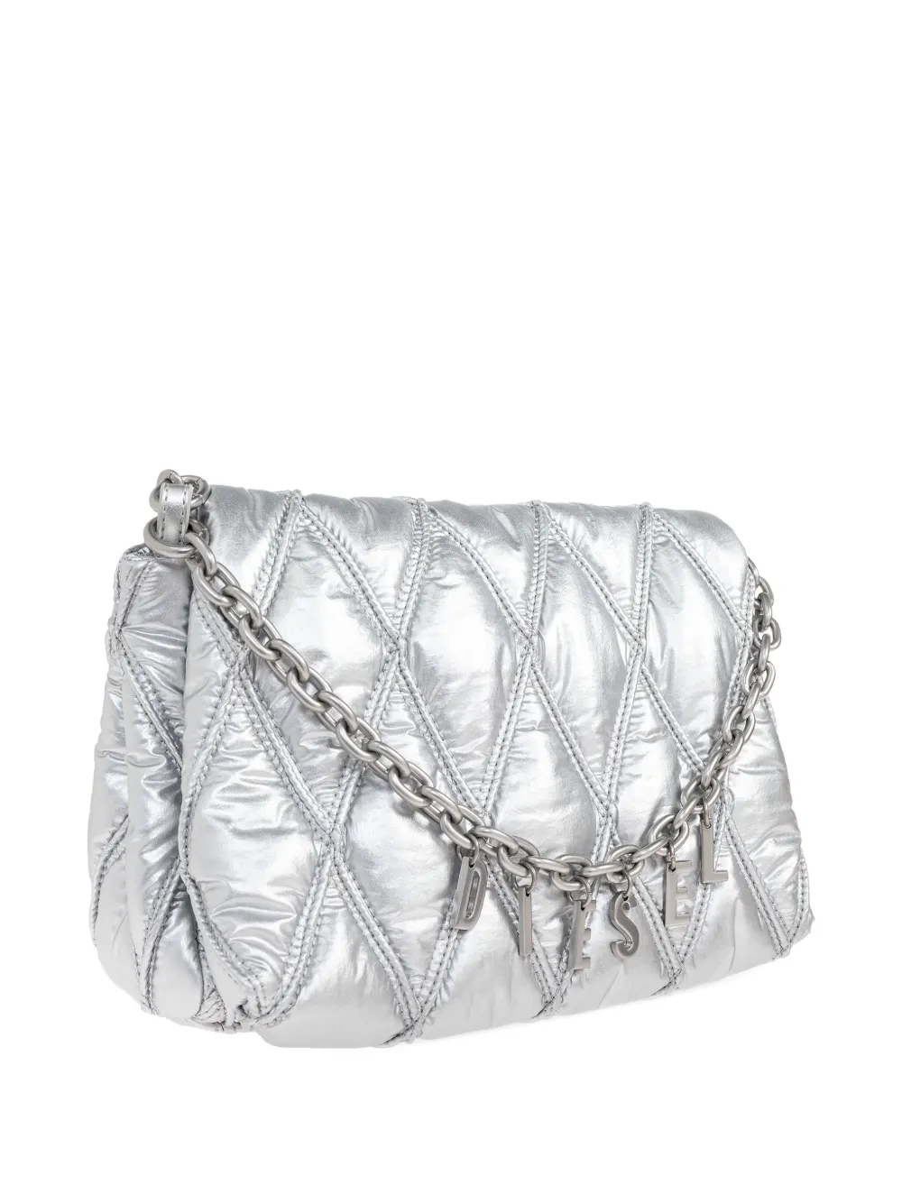 Diesel Charm-D kleine schoudertas Grijs
