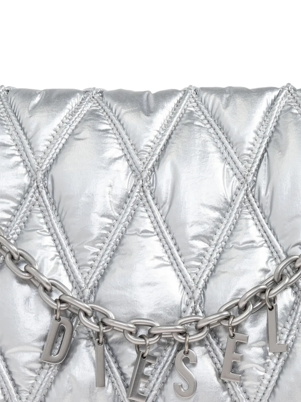 Diesel Charm-D kleine schoudertas Grijs