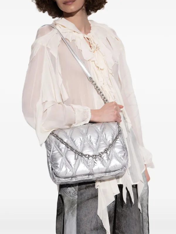 Diesel Charm-D ショルダーバッグ M | グレー | FARFETCH JP