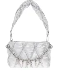 Diesel Charm-D quilted clutch bag - Grey