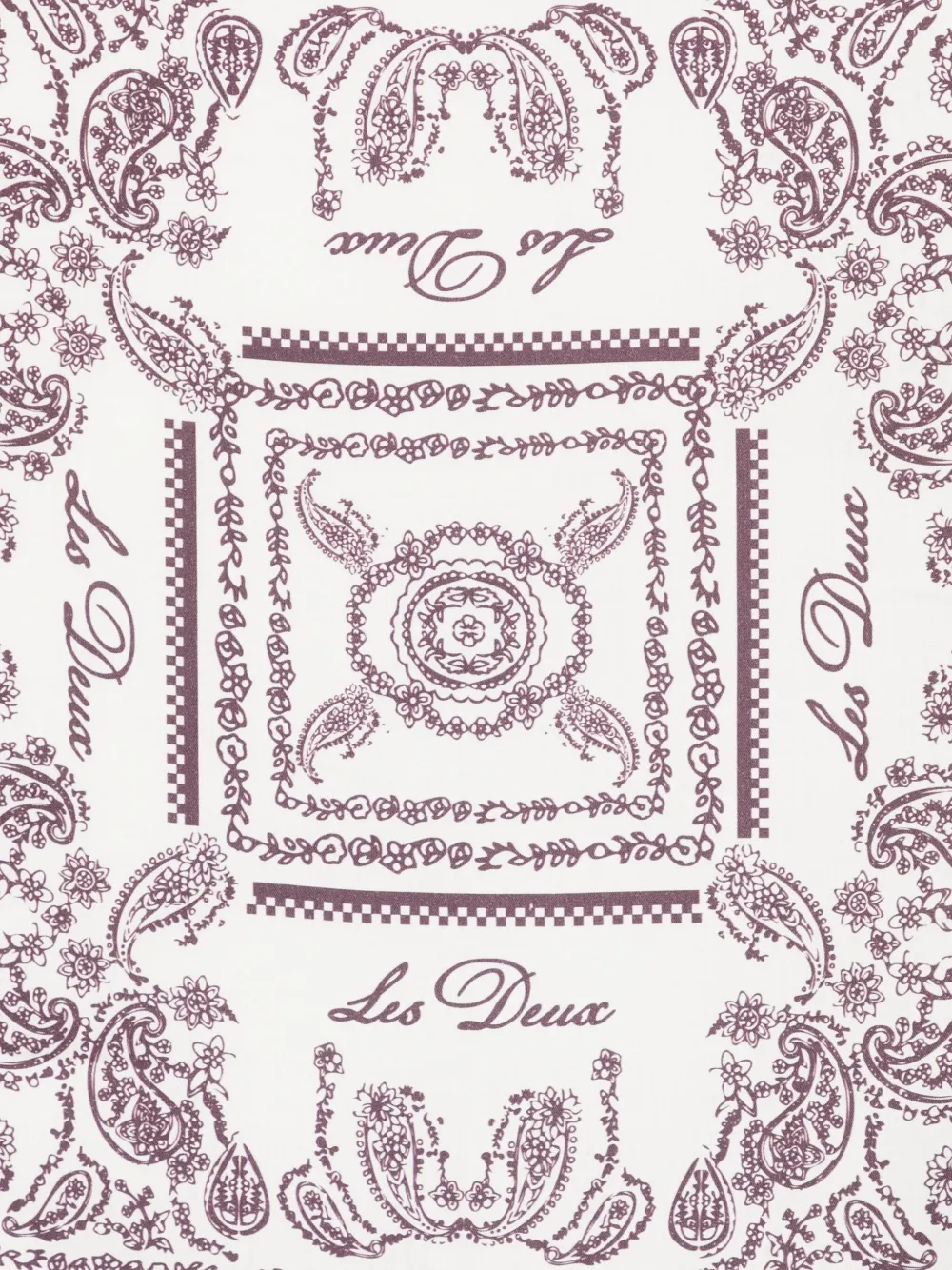 Les Deux paisley border-detail scarf | Image 2