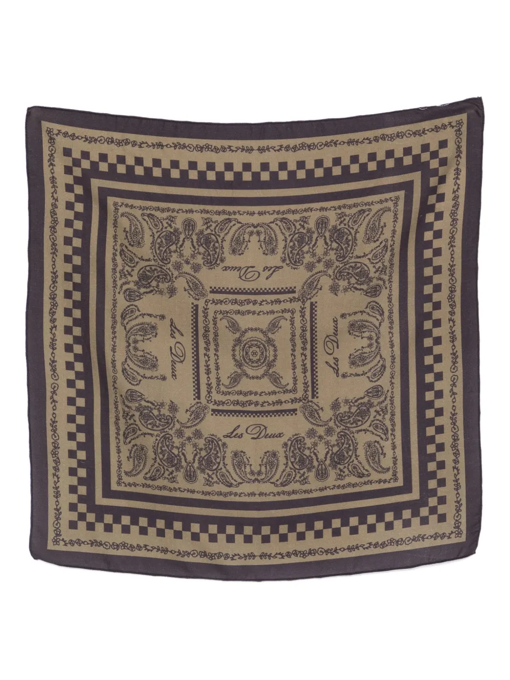 Les Deux paisley-print scarf | Brown | Image 1
