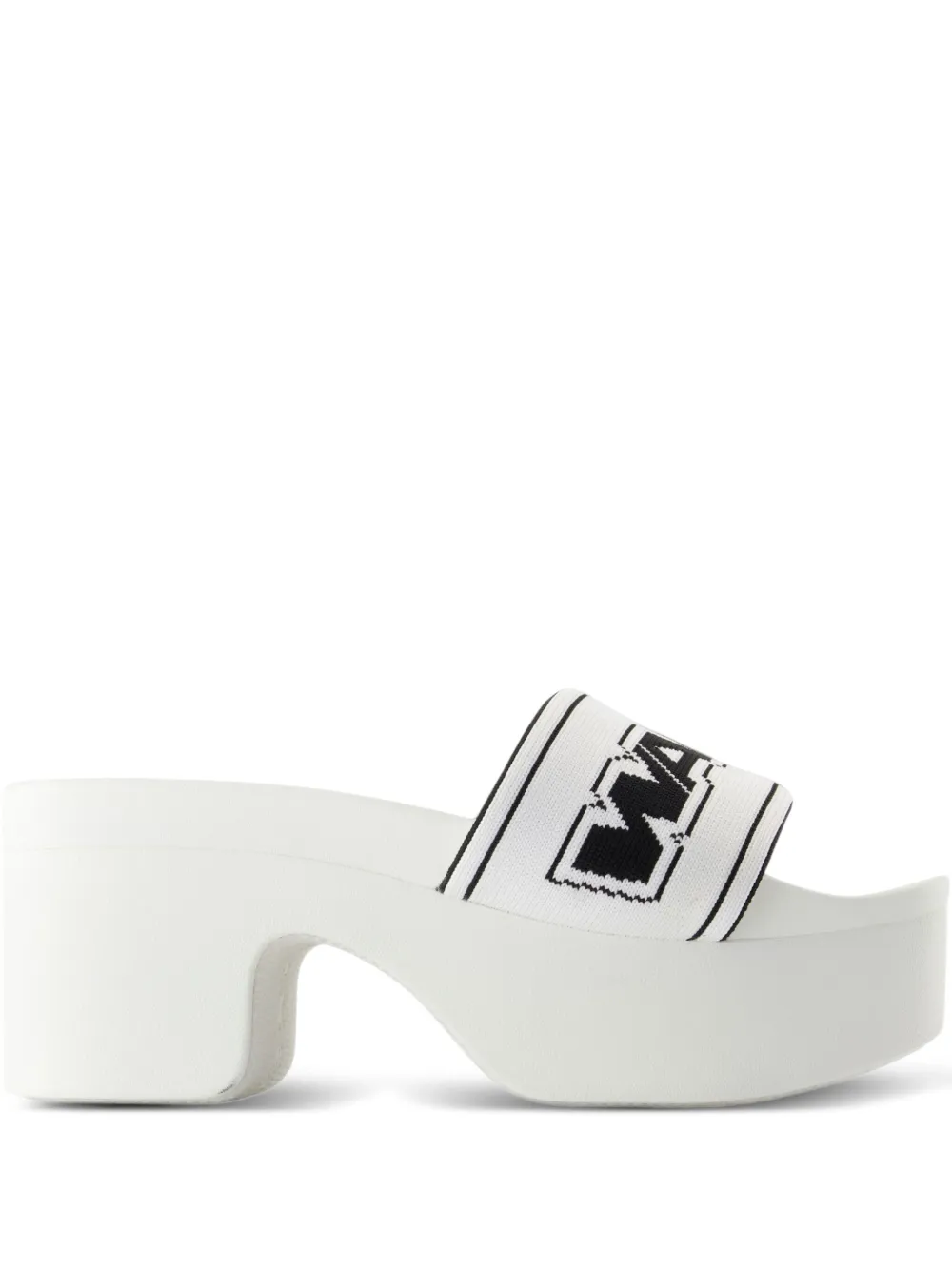 Alexander Wang Sandalen met plateauzool en logo Wit