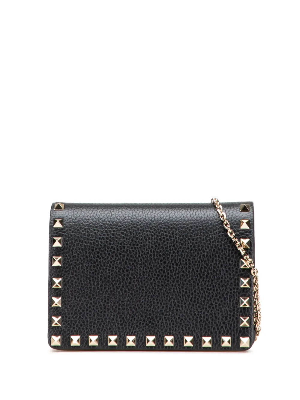 Valentino Garavani Pre-Owned 2000-2017 Pebbled Calfskin Rockstud Chain Valentino Garavani Pre-Owned 2000-2017 Pebbled Calfskin Rockstud Chain