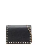 Valentino Garavani Pre-Owned 2000-2017 Pebbled Calfskin Rockstud Chain Wallet crossbody bag - Black
