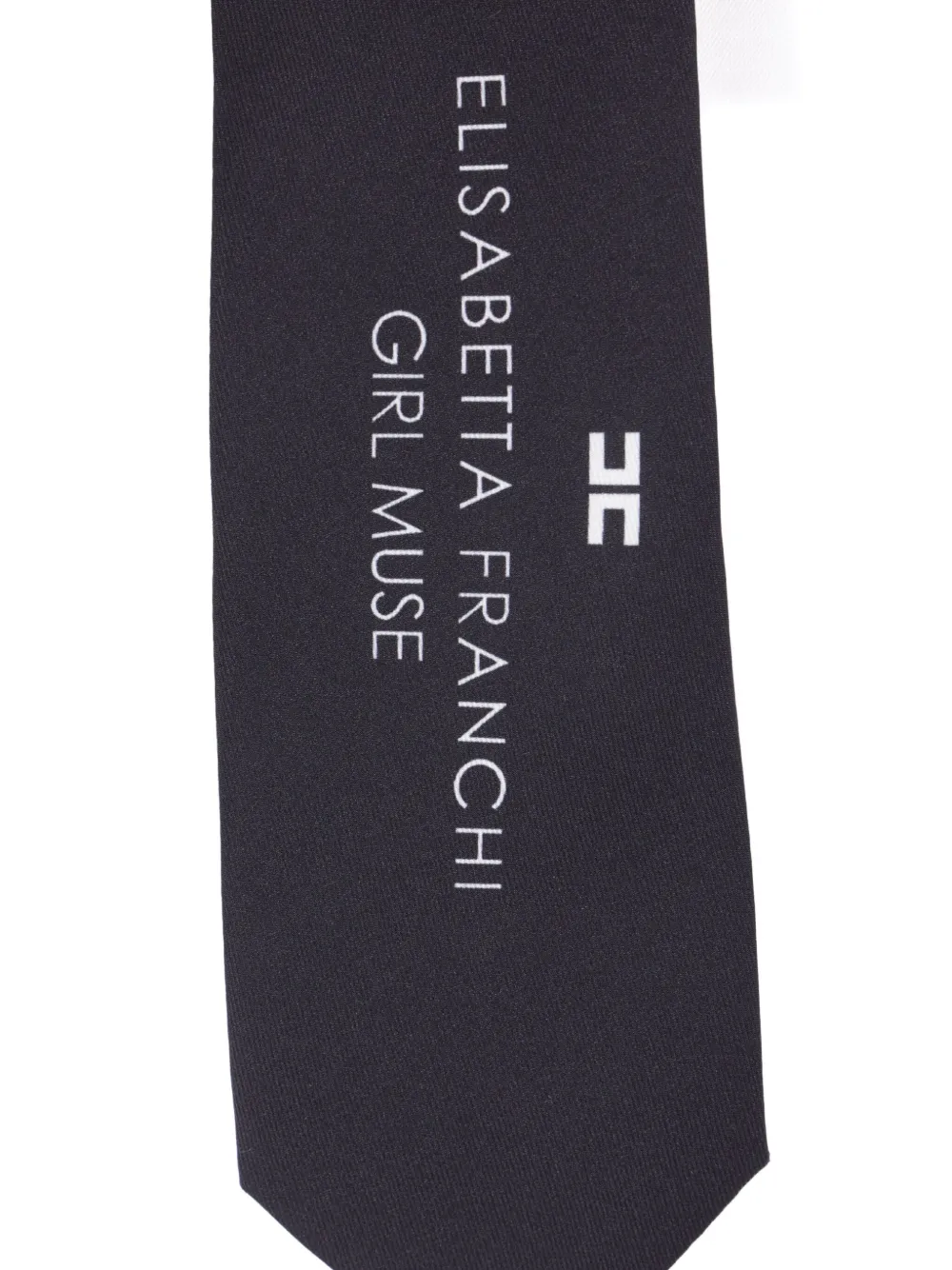 Elisabetta Franchi neck-tie poplin shirt Wit