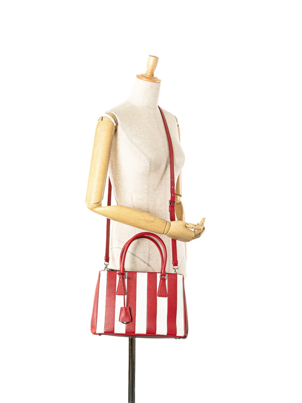 Prada Pre-Owned 2000-2025 Small Bicolor Saffiano Galleria Double Zip satchel | Pre-Owned | Image 2