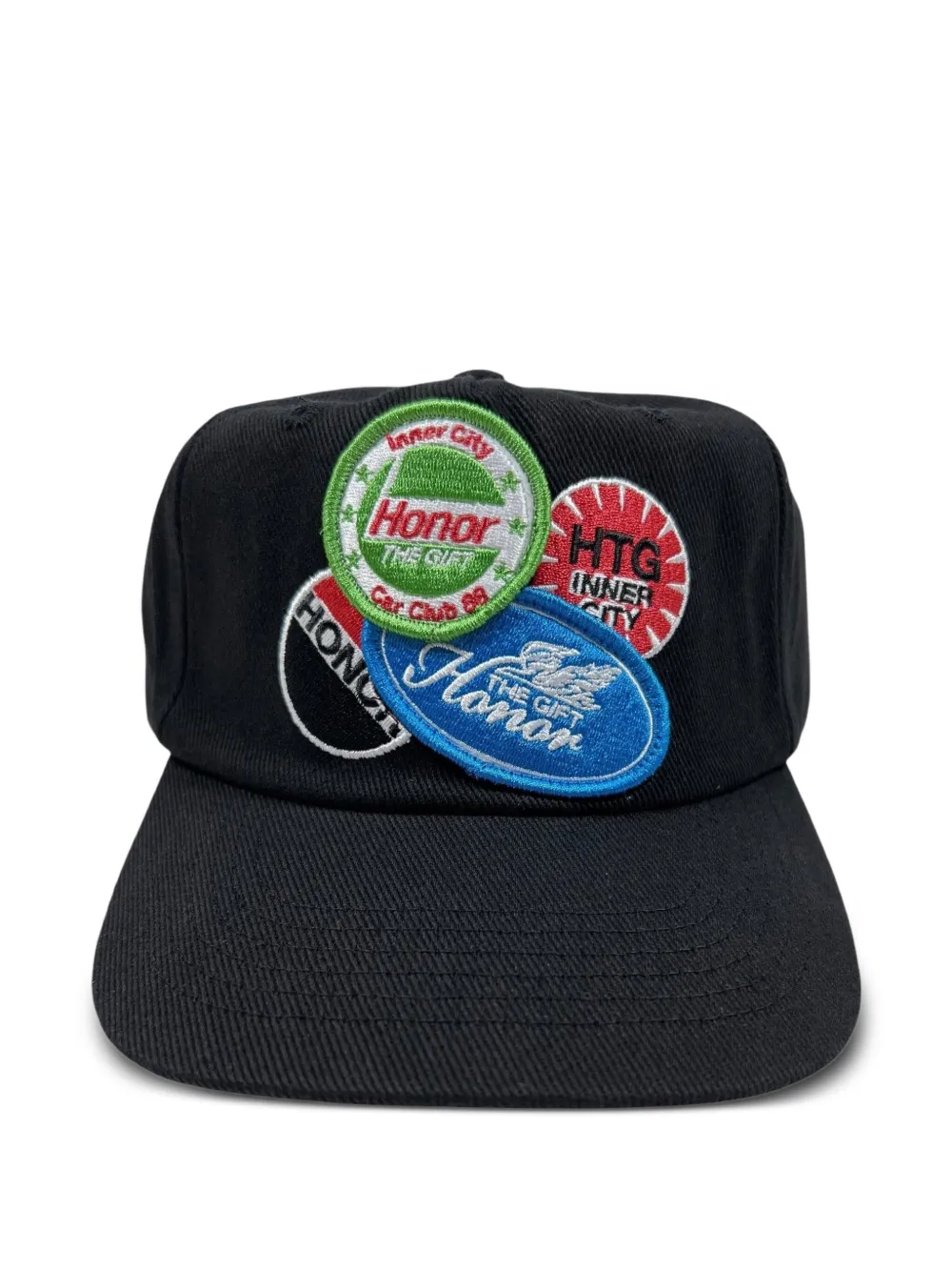 Honor The Gift Fuel truckerpet verfraaid met patch Zwart